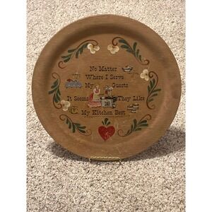 Vintage Woodcroftery Kitchen Wall Hanging Penn Dutch-style 1950s No Matter Where